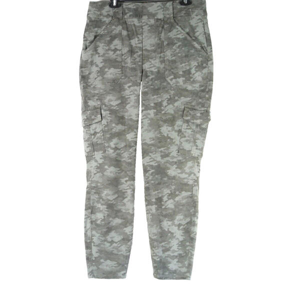 NEW Spanx Stretch Twill Ankle Cargo Pants in Stone Wash Camo Size 2X #1796 - Picture 1 of 11